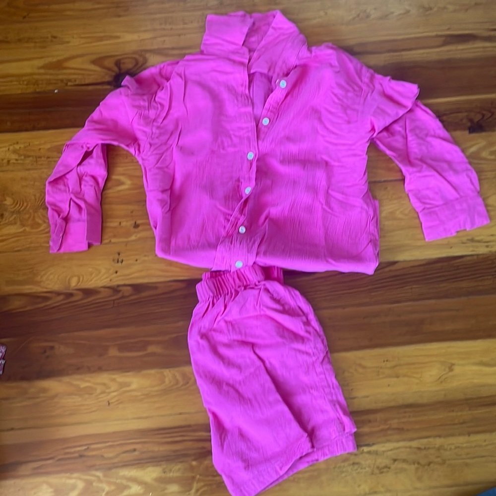 Pink Short Set